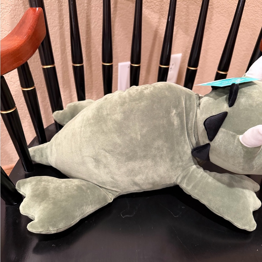 NWT Dinosaur Weighted Plush Kids' Throw Pillow Green - Pillowfort™ - Picture 7 of 9